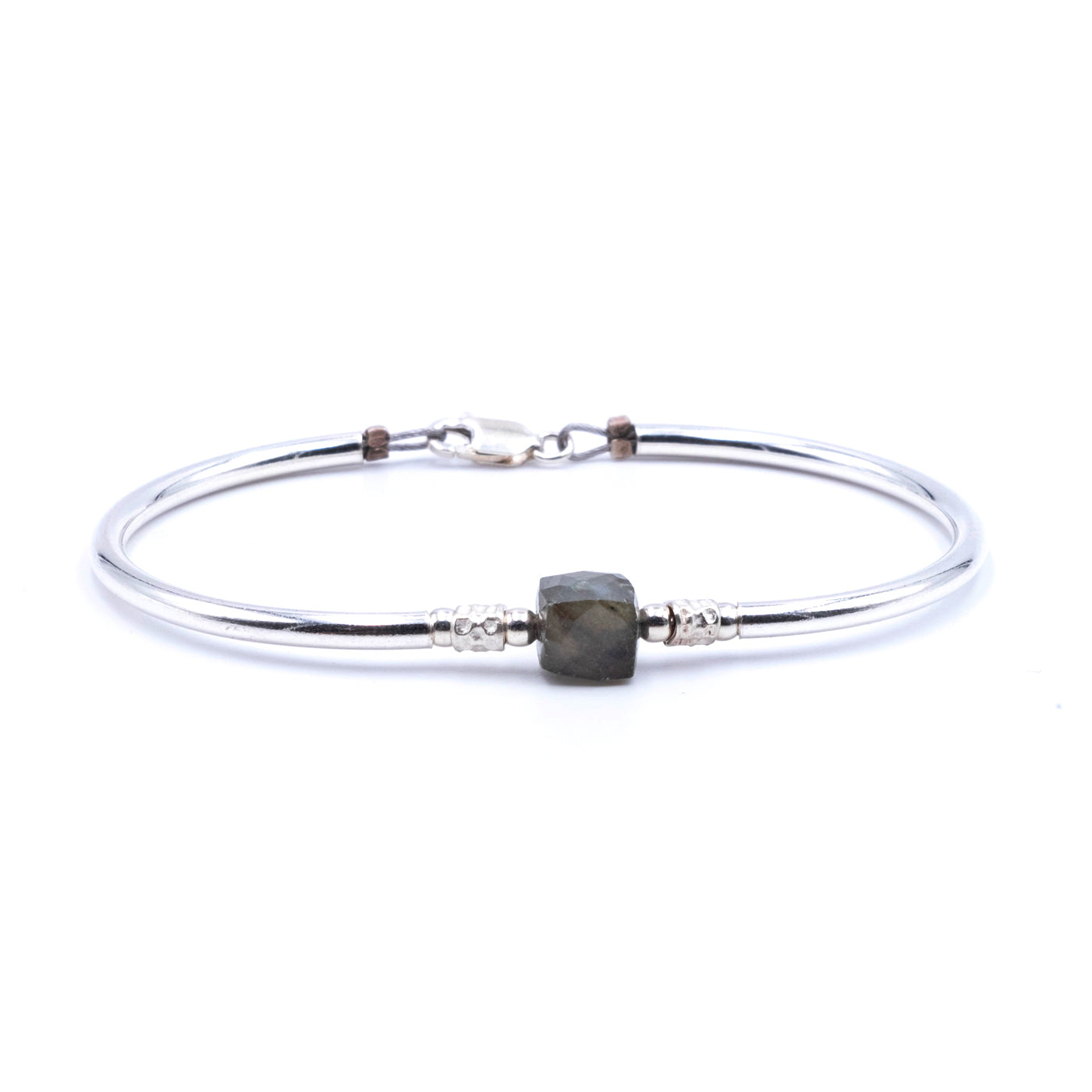 Bracciale Argento Semirigido Labradorite – Naga Gioielli